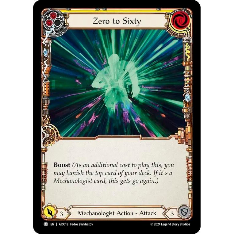 Image for Zero to Sixty (Yellow) (AIO018) (ADD) - Flesh and Blood TCG