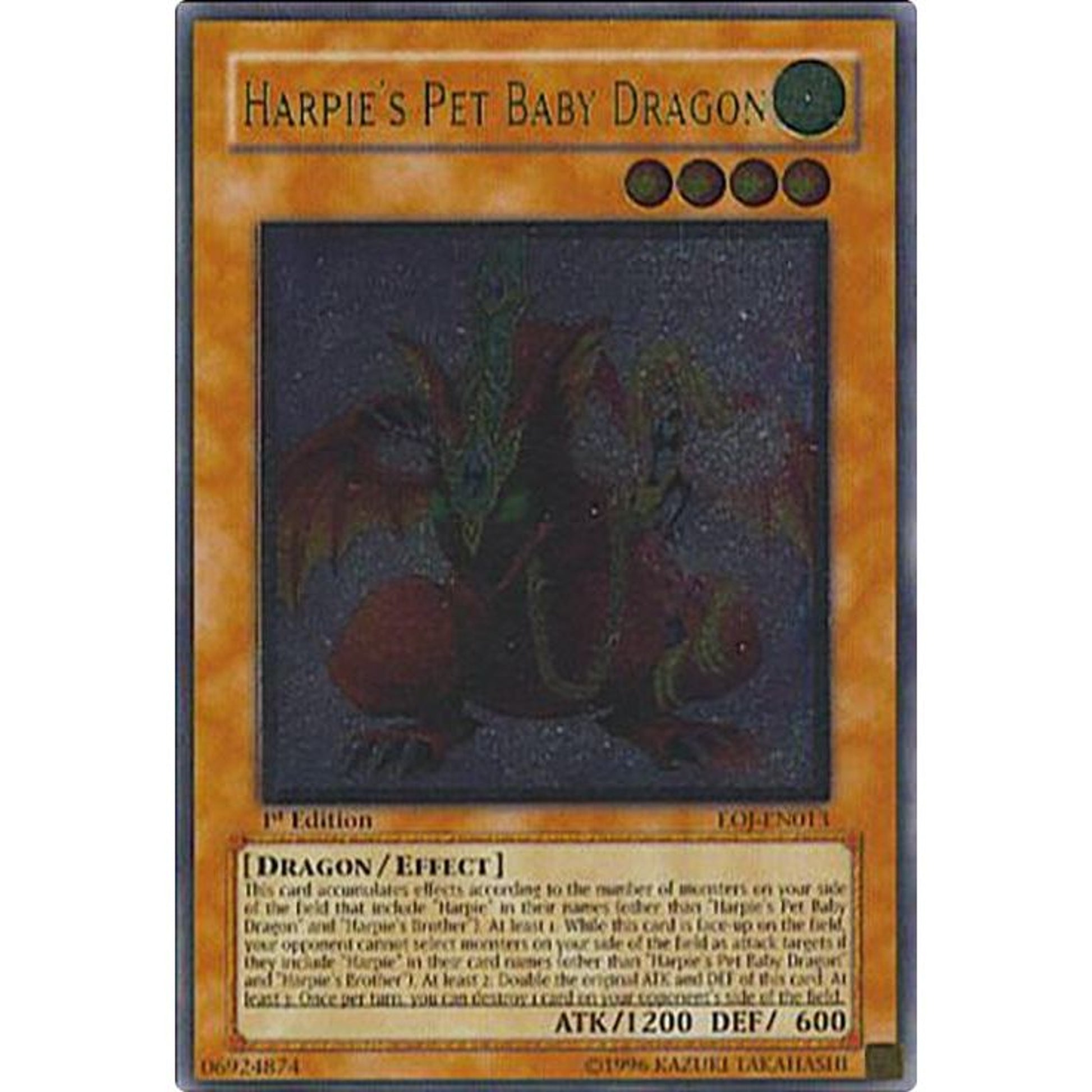 Image for Harpie's Pet Baby Dragon (UTR) (EOJ-EN013) (EOJ) - YuGiOh