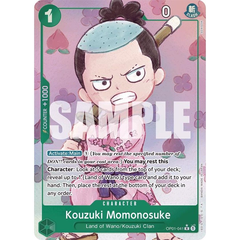 Image for Kouzuki Momonosuke (Alternate Art) (OP01-041) (PRB-01) - One Piece Card Game