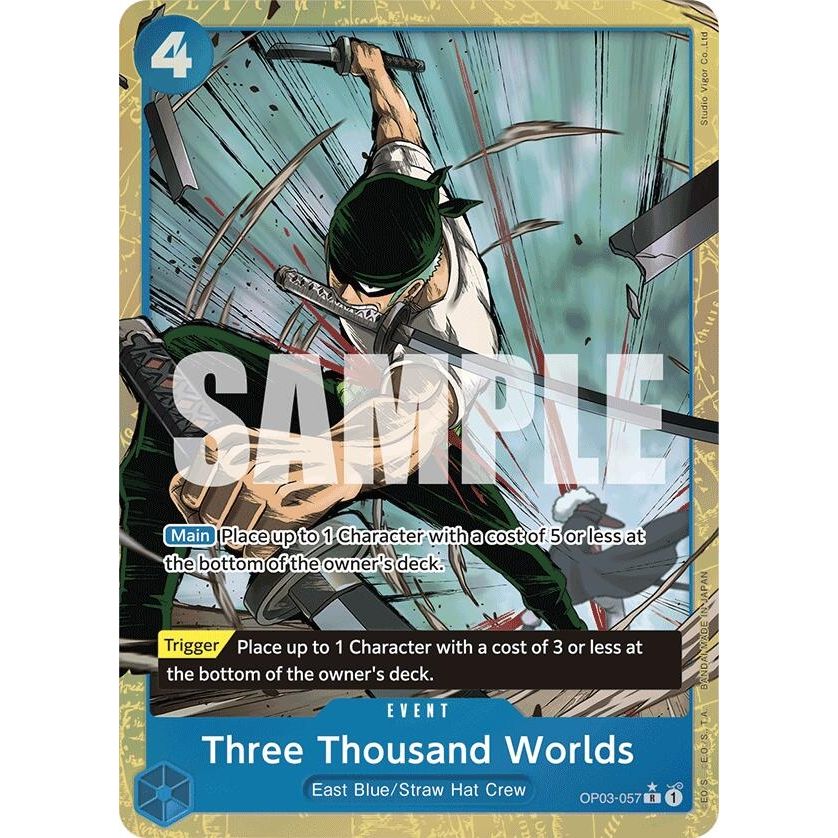 Image for Three Thousand Worlds (Alternate Art) (OP03-057) (PRB-01) - One Piece Card Game