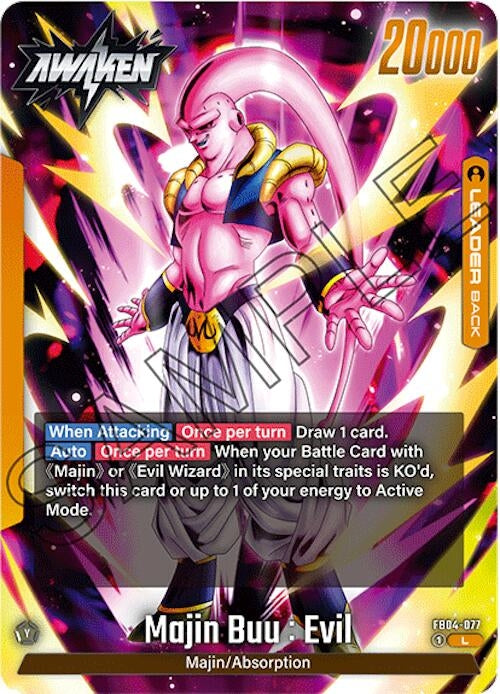 Image for Majin Buu : Evil - FB04-077 (FB04-077) (FB04) - Dragon Ball Super: Fusion World