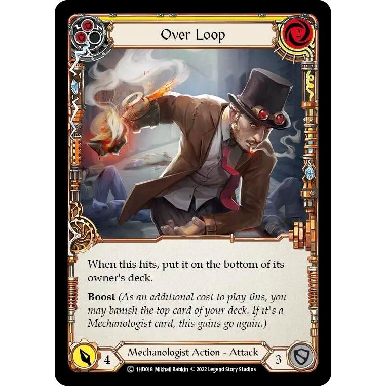 Image for Over Loop (Yellow) (1HD018) - Flesh and Blood TCG