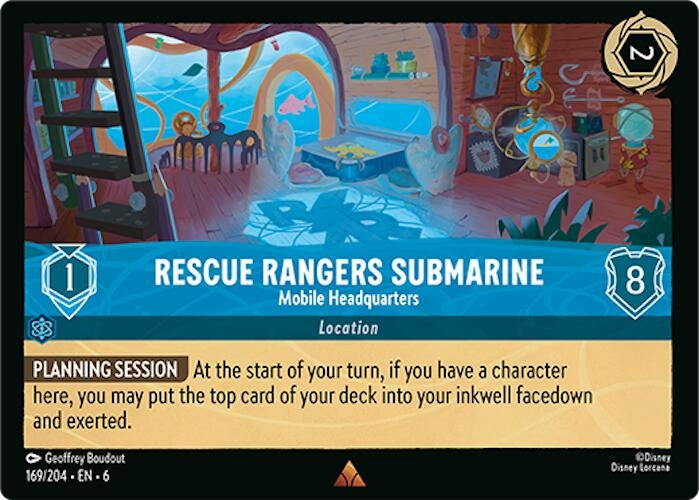 Image for Rescue Rangers Submarine - Mobile Headquarters (169/204) (6) - Disney Lorcana