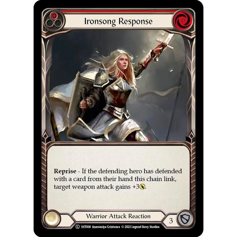 Image for Ironsong Response (Red) (1HT008) - Flesh and Blood TCG