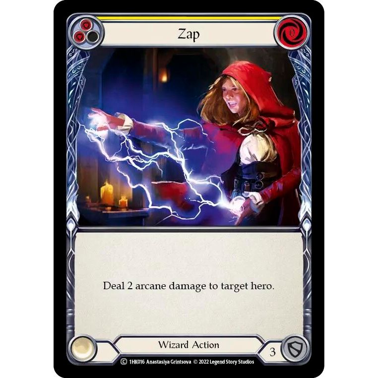 Image for Zap (Yellow) (1HK016) - Flesh and Blood TCG