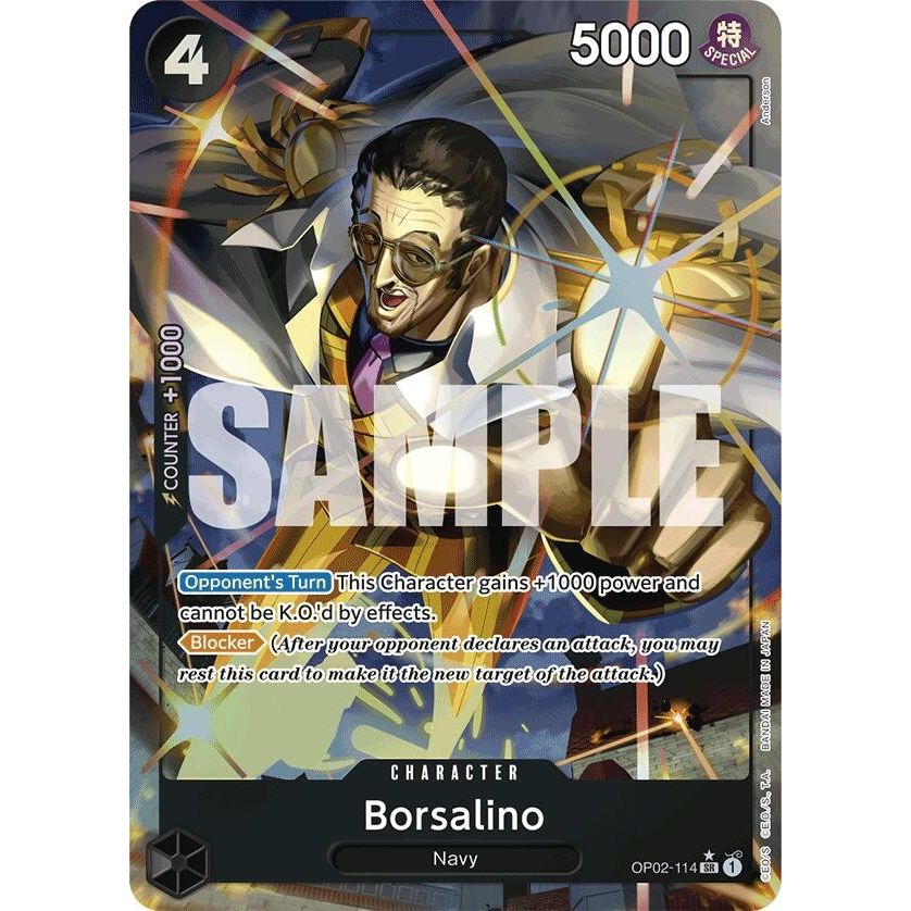 Image for Borsalino (Alternate Art) (OP02-114) (PRB-01) - One Piece Card Game