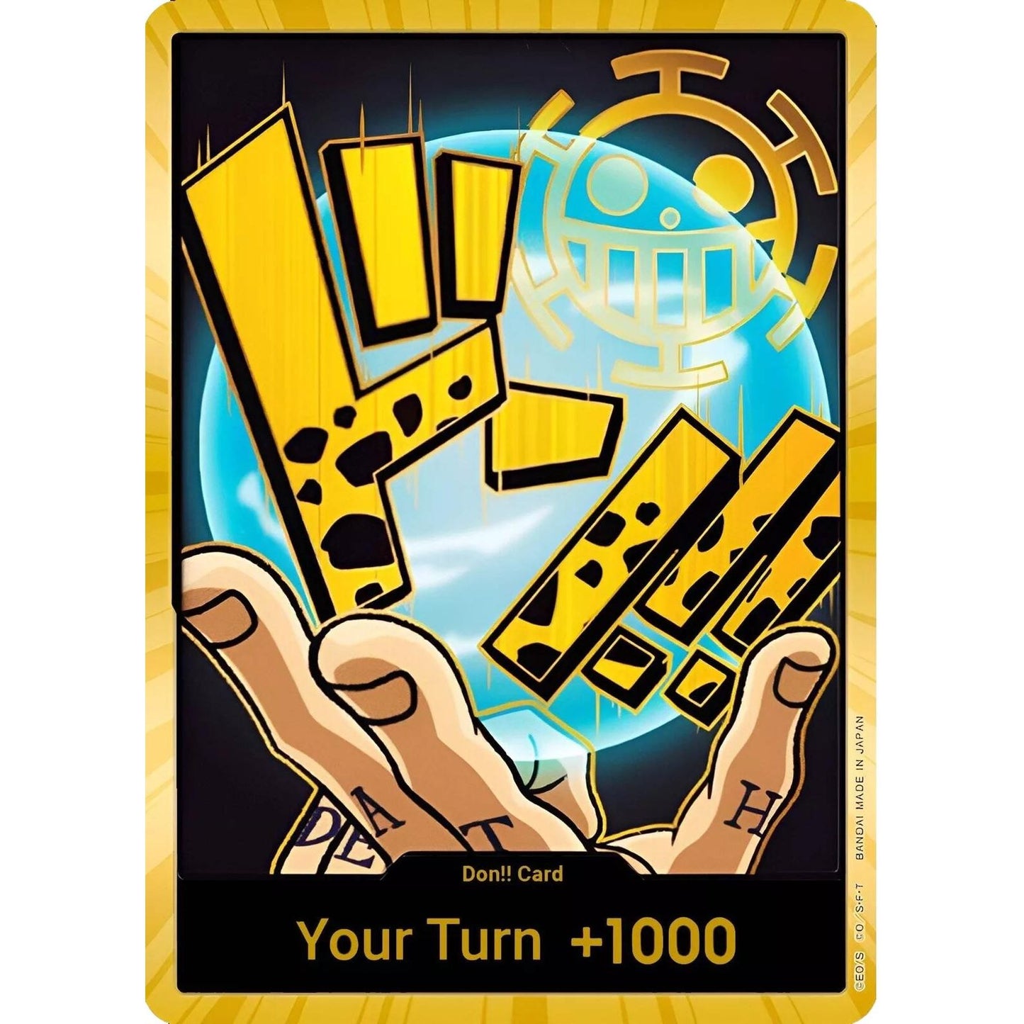 Image for DON!! Card (Trafalgar Law) (Gold) (PRB-01) - One Piece Card Game