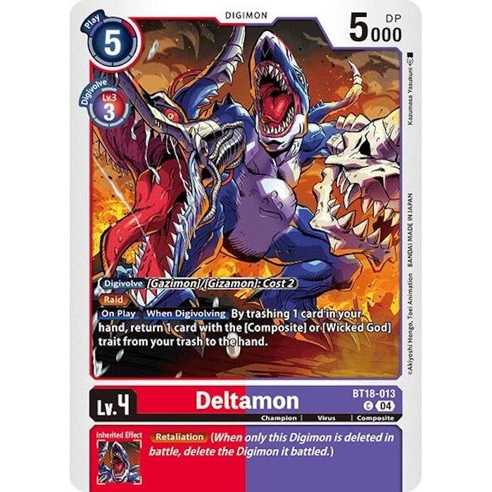 Image for Deltamon - BT18-013 (BT18-013 C) (BT18-19) - Digimon Card Game