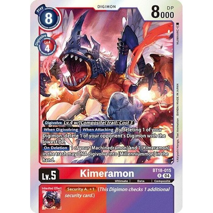 Image for Kimeramon - BT18-015 (BT18-015 R) (BT18-19) - Digimon Card Game