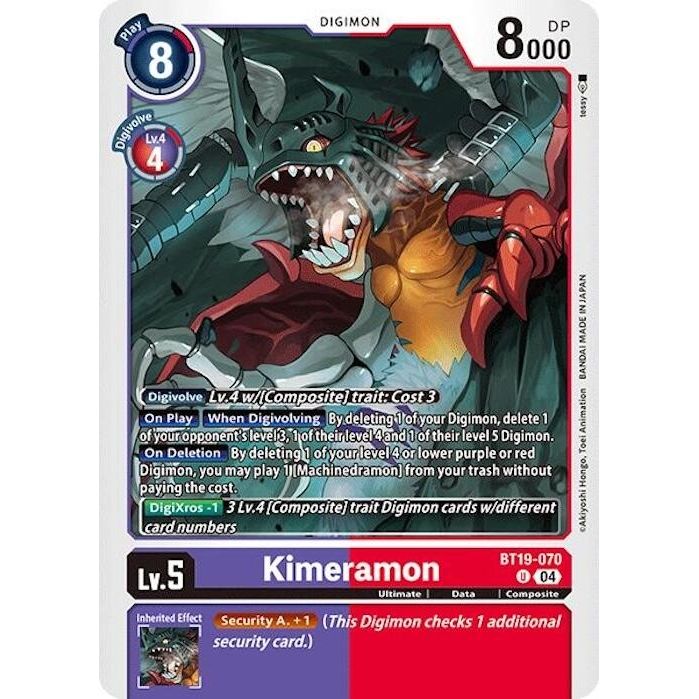 Image for Kimeramon - BT19-070 (BT19-070 U) (BT18-19) - Digimon Card Game