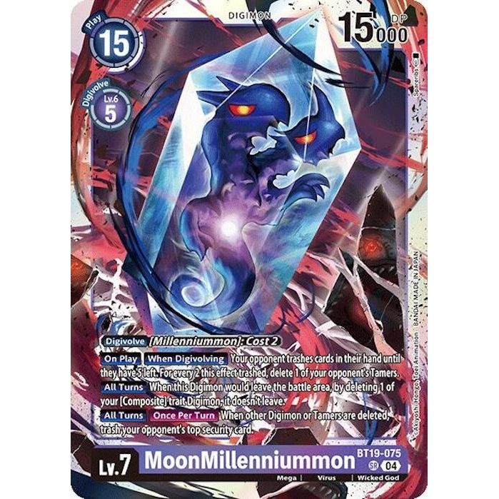 Image for MoonMillenniummon (BT19-075 SR) (BT18-19) - Digimon Card Game