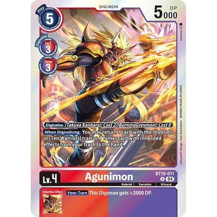 Image for Agunimon (BT18-011 R) (BT18-19) - Digimon Card Game