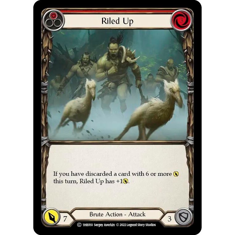 Image for Riled Up (Red) (1HR010) - Flesh and Blood TCG