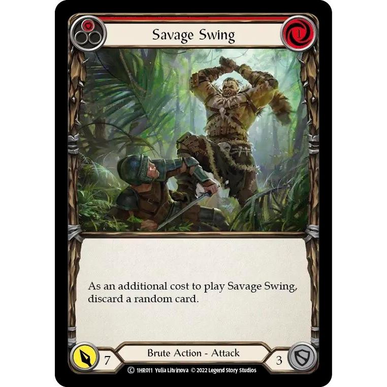Image for Savage Swing (Red) (1HR011) - Flesh and Blood TCG