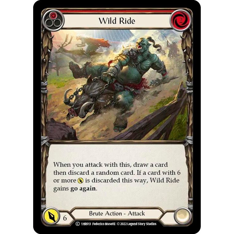Image for Wild Ride (Red) (1HR013) - Flesh and Blood TCG