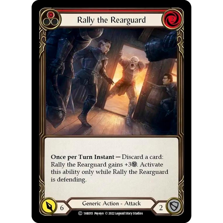 Image for Rally the Rearguard (Red) (1HR015) - Flesh and Blood TCG
