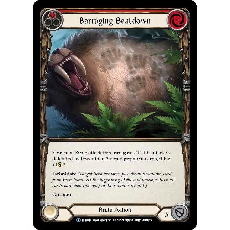 Image for Barraging Beatdown (Red) (1HR016) - Flesh and Blood TCG