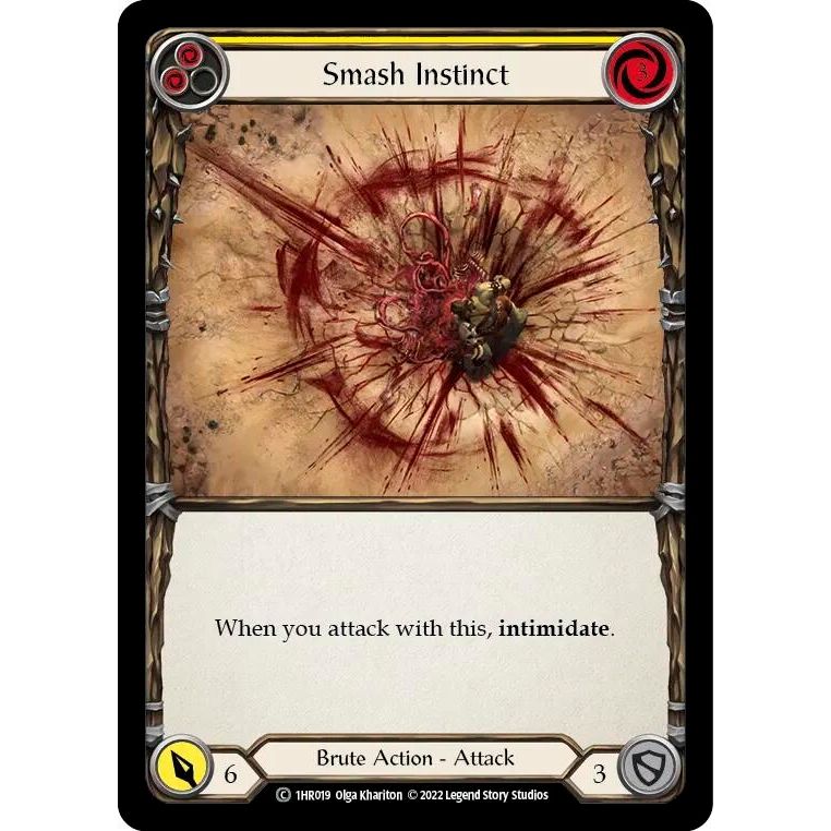 Image for Smash Instinct (Yellow) (1HR019) - Flesh and Blood TCG