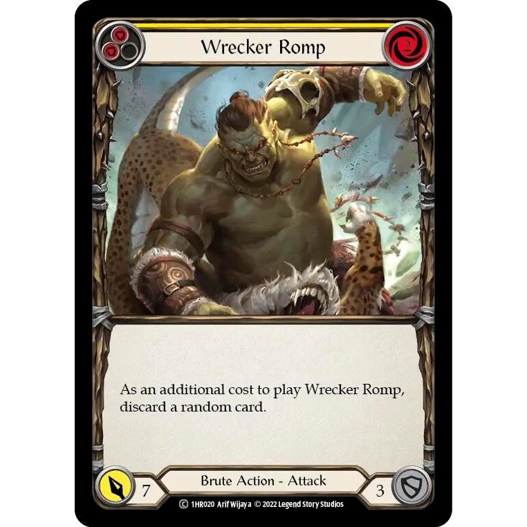 Image for Wrecker Romp (Yellow) (1HR020) - Flesh and Blood TCG