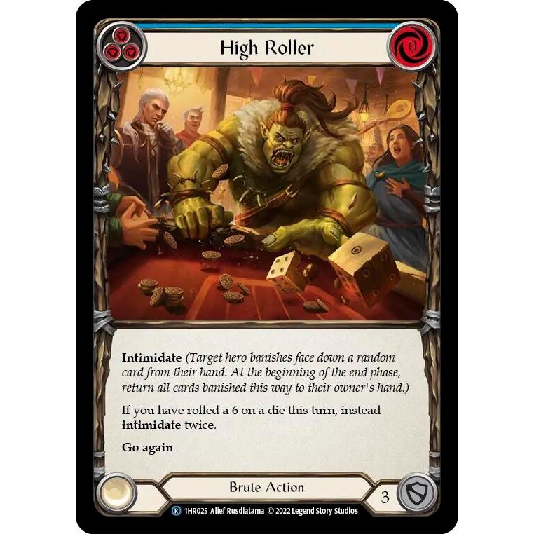 Image for High Roller (Blue) (1HR025) - Flesh and Blood TCG