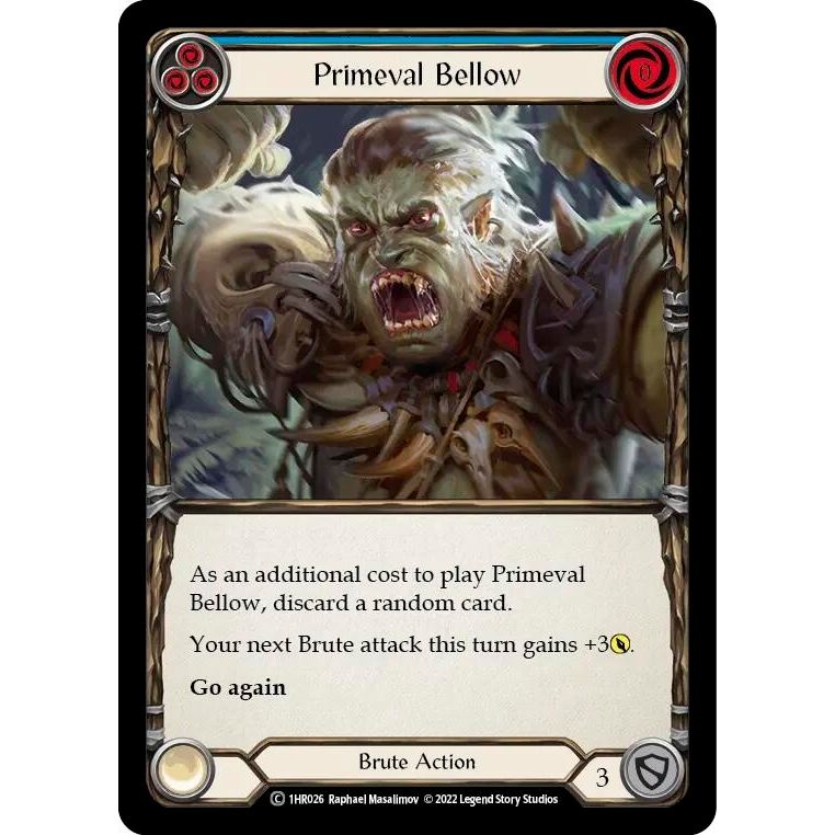 Image for Primeval Bellow (Blue) (1HR026) - Flesh and Blood TCG