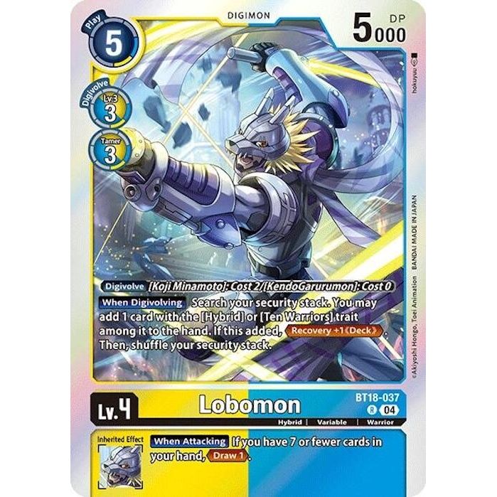 Image for Lobomon (BT18-037 R) (BT18-19) - Digimon Card Game