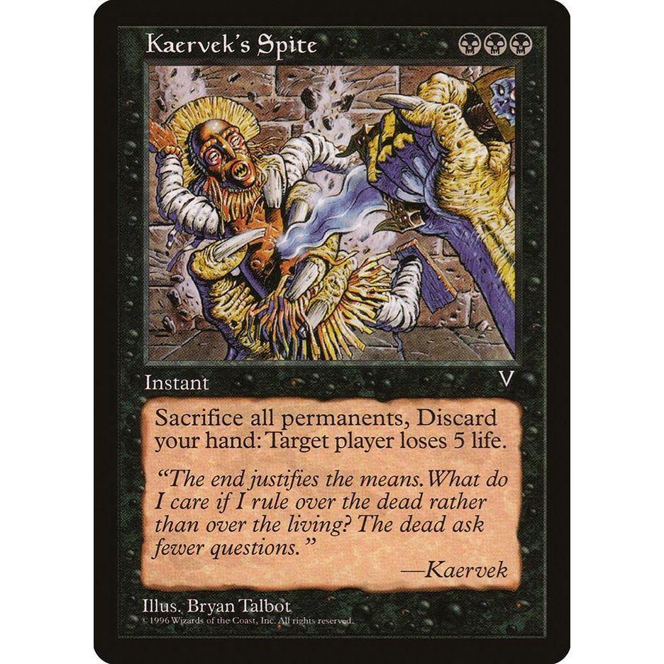 Image for Kaervek's Spite (VIS) - Magic: The Gathering