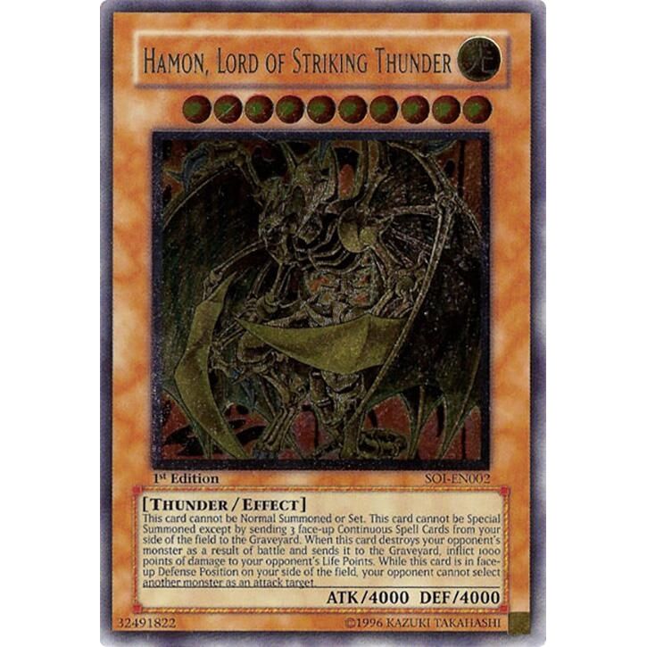 Image for Hamon, Lord of Striking Thunder (UTR) (SOI-EN002) (SOI) - YuGiOh