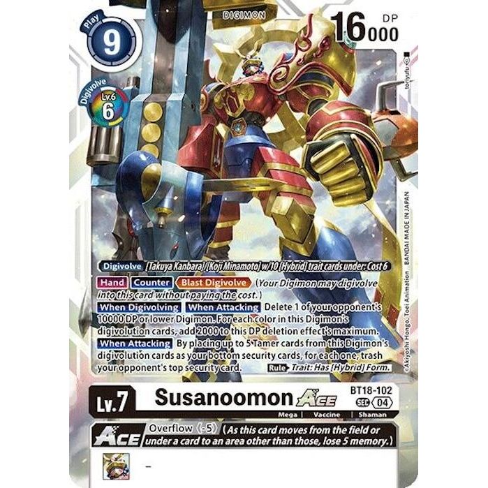 Image for Susanoomon ACE (BT18-102 SEC) (BT18-19) - Digimon Card Game