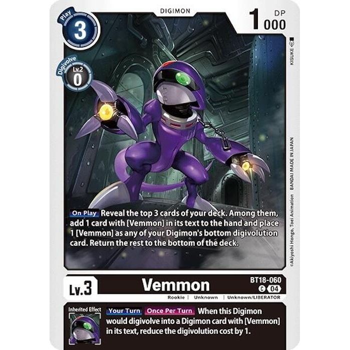 Image for Vemmon (BT18-060 C) (BT18-19) - Digimon Card Game