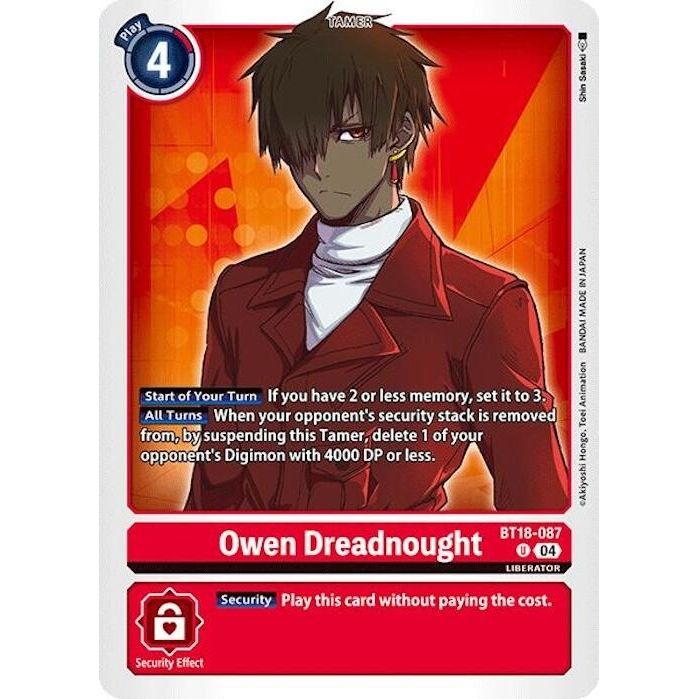 Image for Owen Dreadnought (BT18-087 U) (BT18-19) - Digimon Card Game