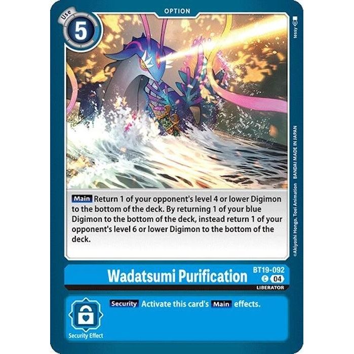 Image for Wadatsumi Purification (BT19-092 C) (BT18-19) - Digimon Card Game