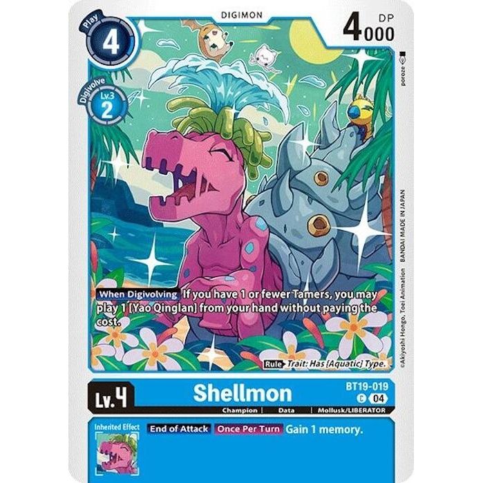 Image for Shellmon (BT19-019 C) (BT18-19) - Digimon Card Game