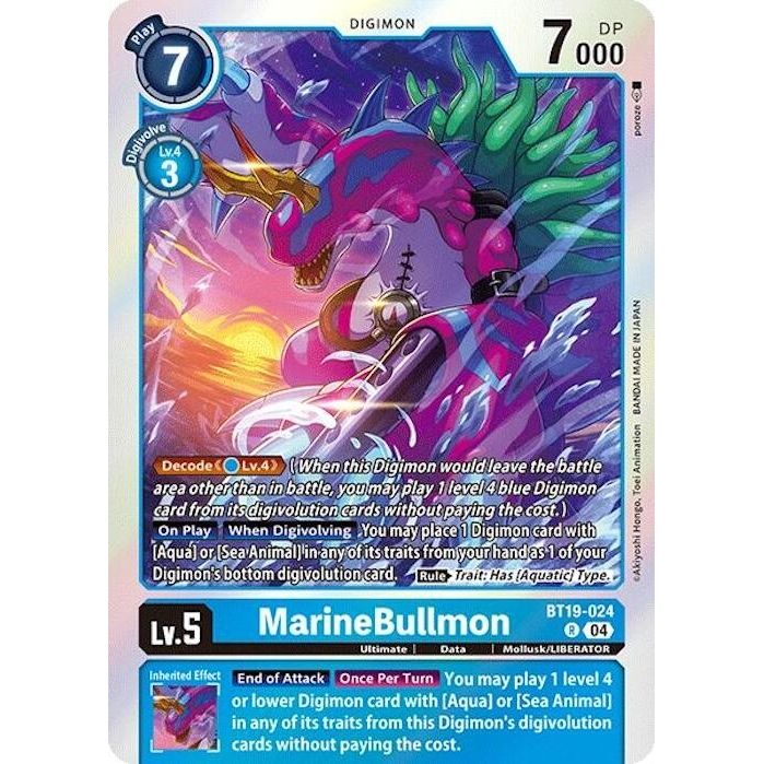 Image for MarineBullmon (BT19-024 R) (BT18-19) - Digimon Card Game