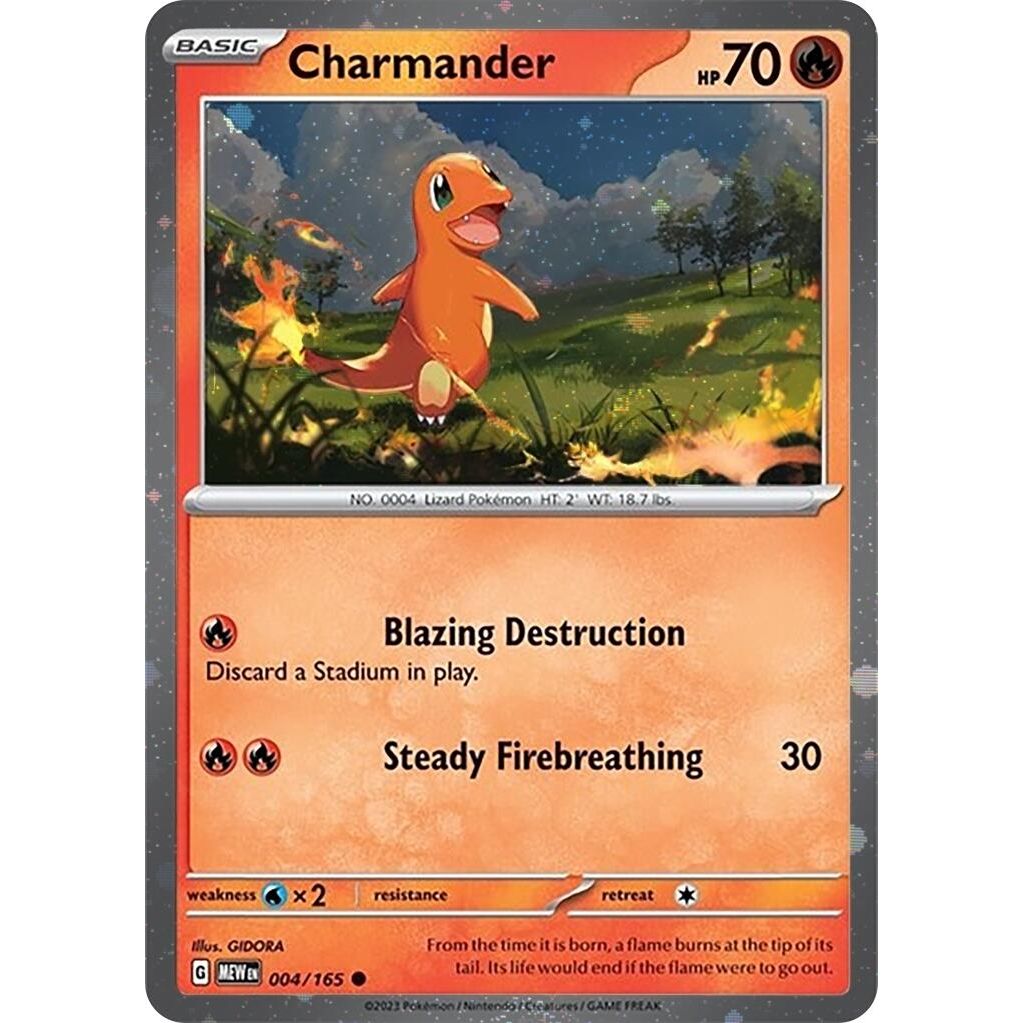 Image for Charmander - 004/165 (Cosmos Holo) (004/165) (MCAP) - Pokemon