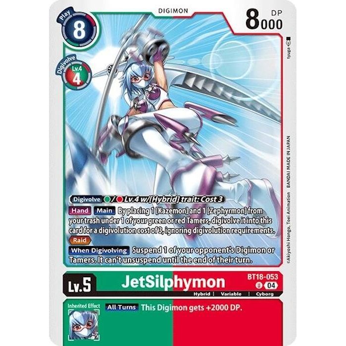 Image for JetSilphymon (BT18-053 U) (BT18-19) - Digimon Card Game