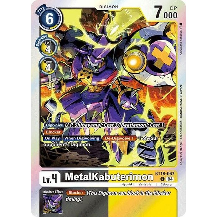 Image for MetalKabuterimon (BT18-067 R) (BT18-19) - Digimon Card Game