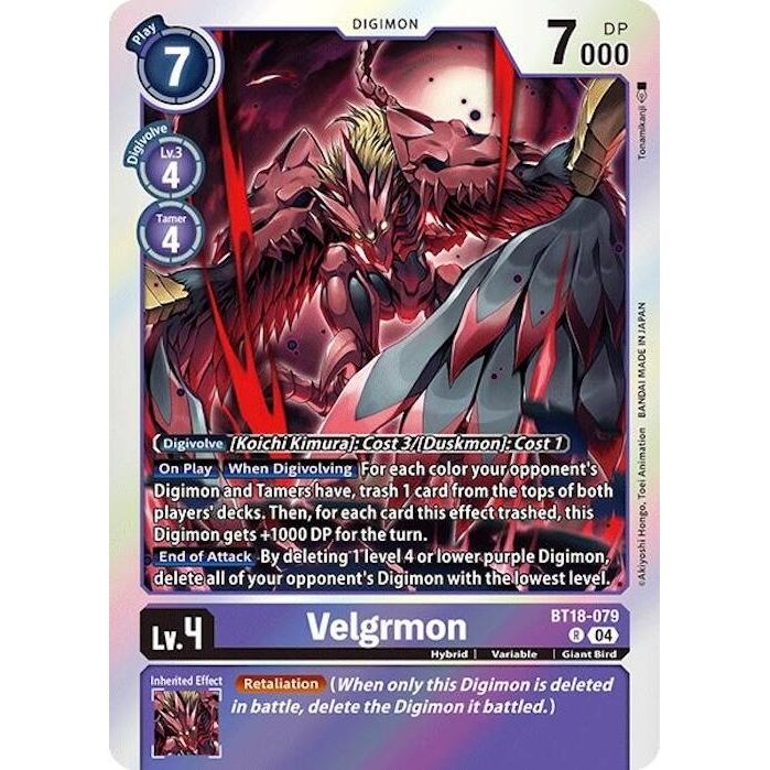 Image for Velgrmon (BT18-079 R) (BT18-19) - Digimon Card Game