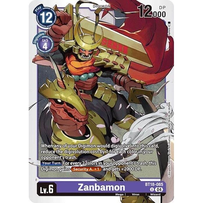 Image for Zanbamon (BT18-085 U) (BT18-19) - Digimon Card Game