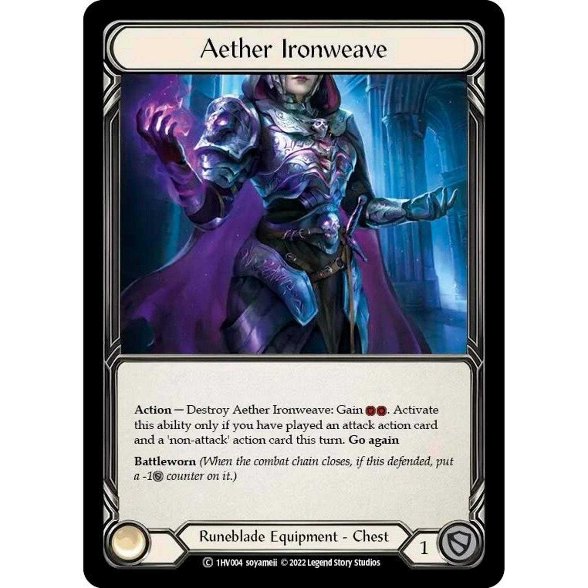 Image for Aether Ironweave (1HV004) - Flesh and Blood TCG