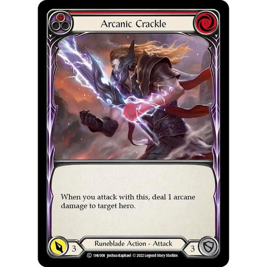 Image for Arcanic Crackle (Red) (1HV008) - Flesh and Blood TCG
