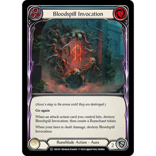 Image for Bloodspill Invocation (Blue) (1HV023) - Flesh and Blood TCG