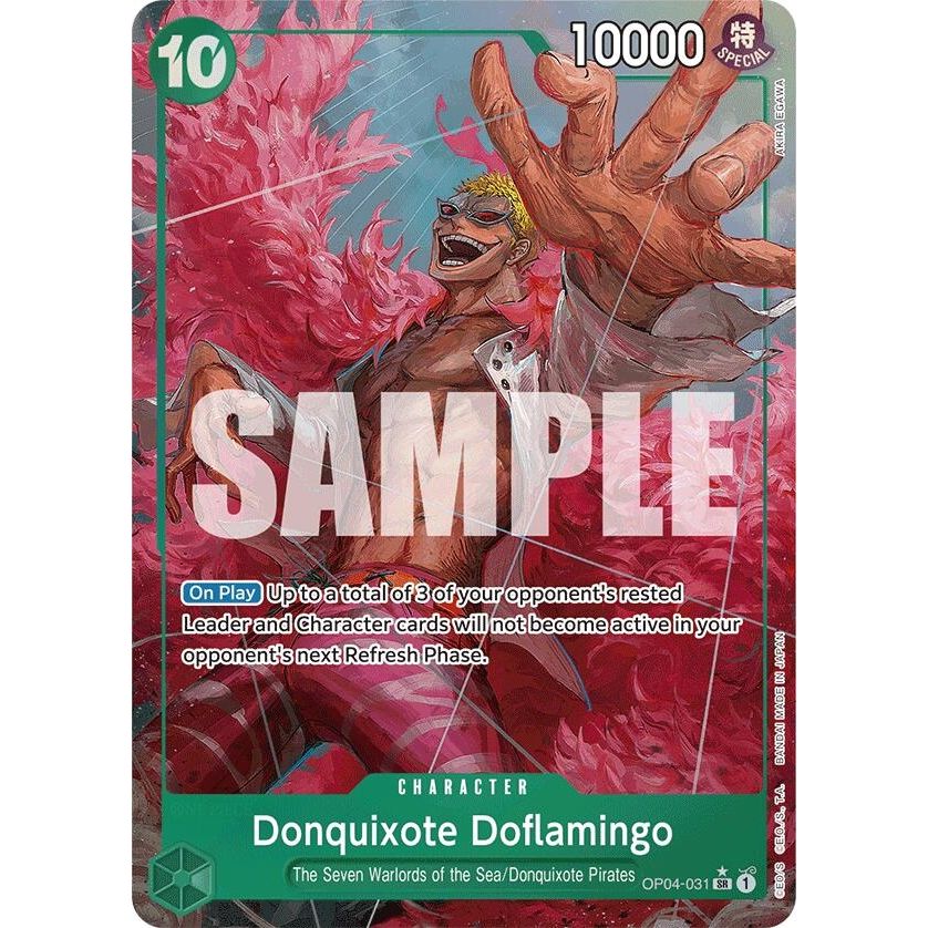 Image for Donquixote Doflamingo (Alternate Art) (OP04-031) (PRB-01) - One Piece Card Game