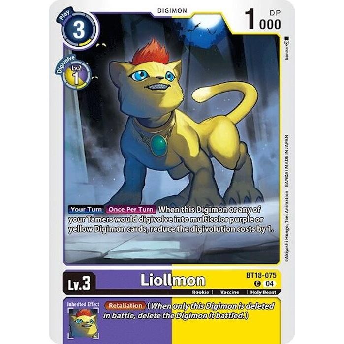 Image for Liollmon (BT18-075 C) (BT18-19) - Digimon Card Game