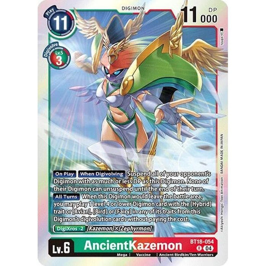 Image for AncientKazemon (BT18-054 R) (BT18-19) - Digimon Card Game