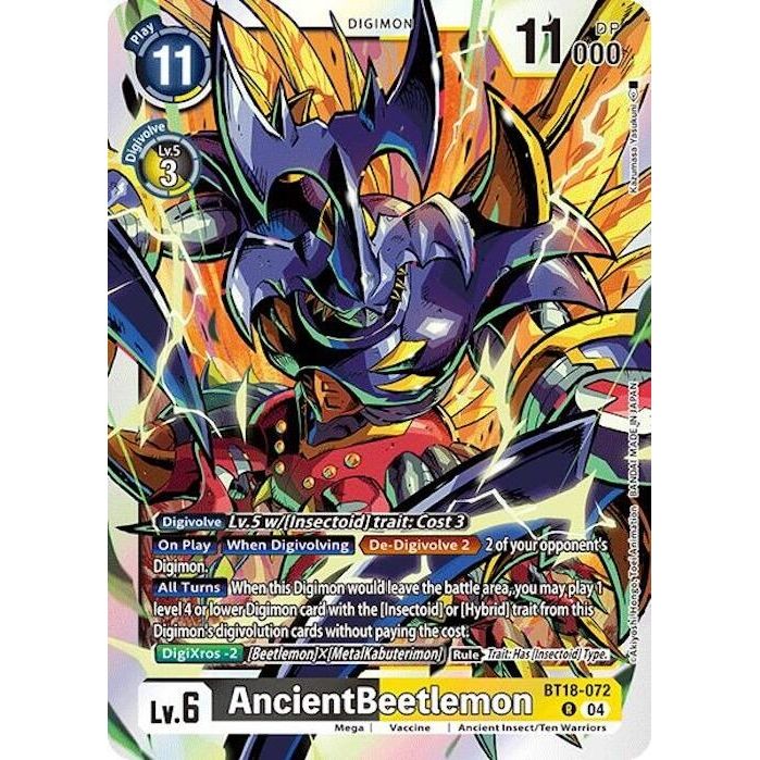 Image for AncientBeetlemon (BT18-072 R) (BT18-19) - Digimon Card Game
