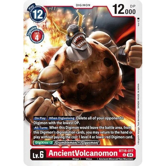 Image for AncientVolcanomon (BT18-017 U) (BT18-19) - Digimon Card Game