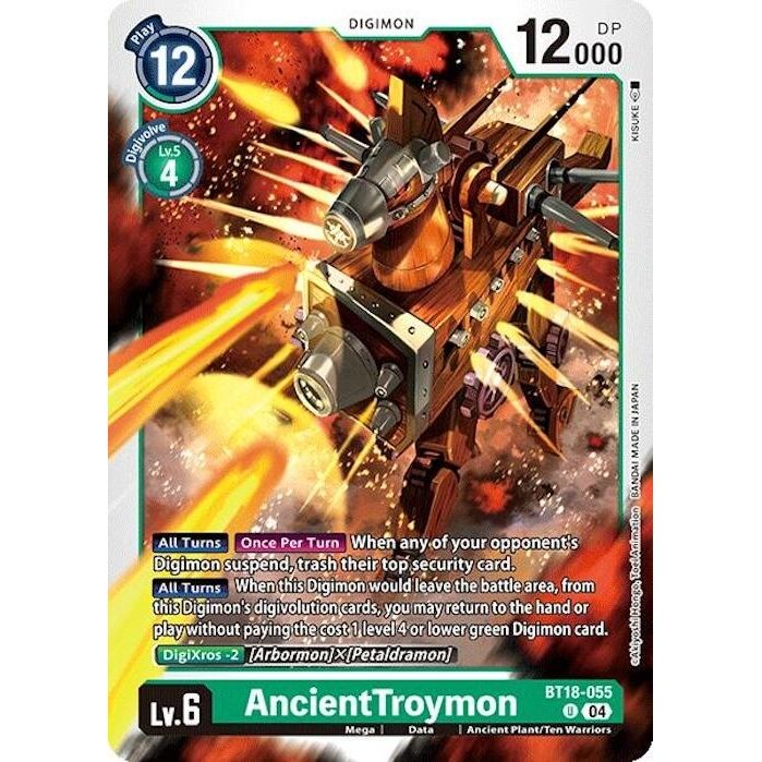 Image for AncientTroymon (BT18-055 U) (BT18-19) - Digimon Card Game