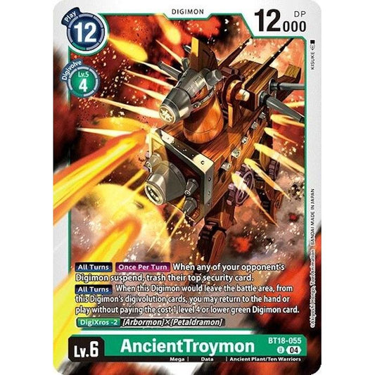 Image for AncientTroymon (BT18-055 U) (BT18-19) - Digimon Card Game