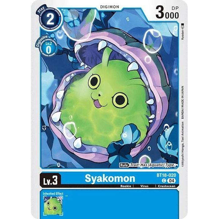 Image for Syakomon (BT18-020 C) (BT18-19) - Digimon Card Game
